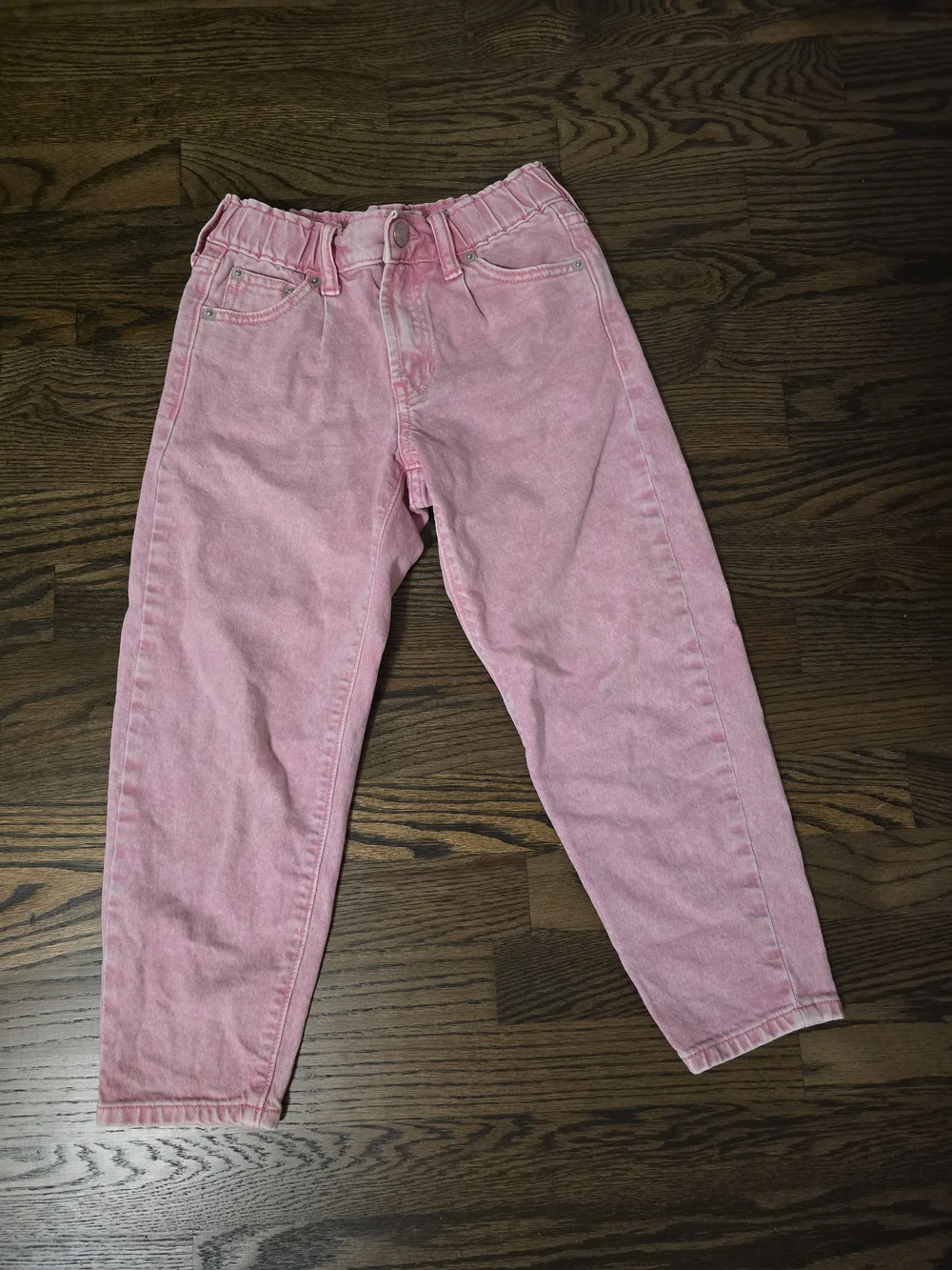 GAP Kids Girls Pink Barrel Jean, 7